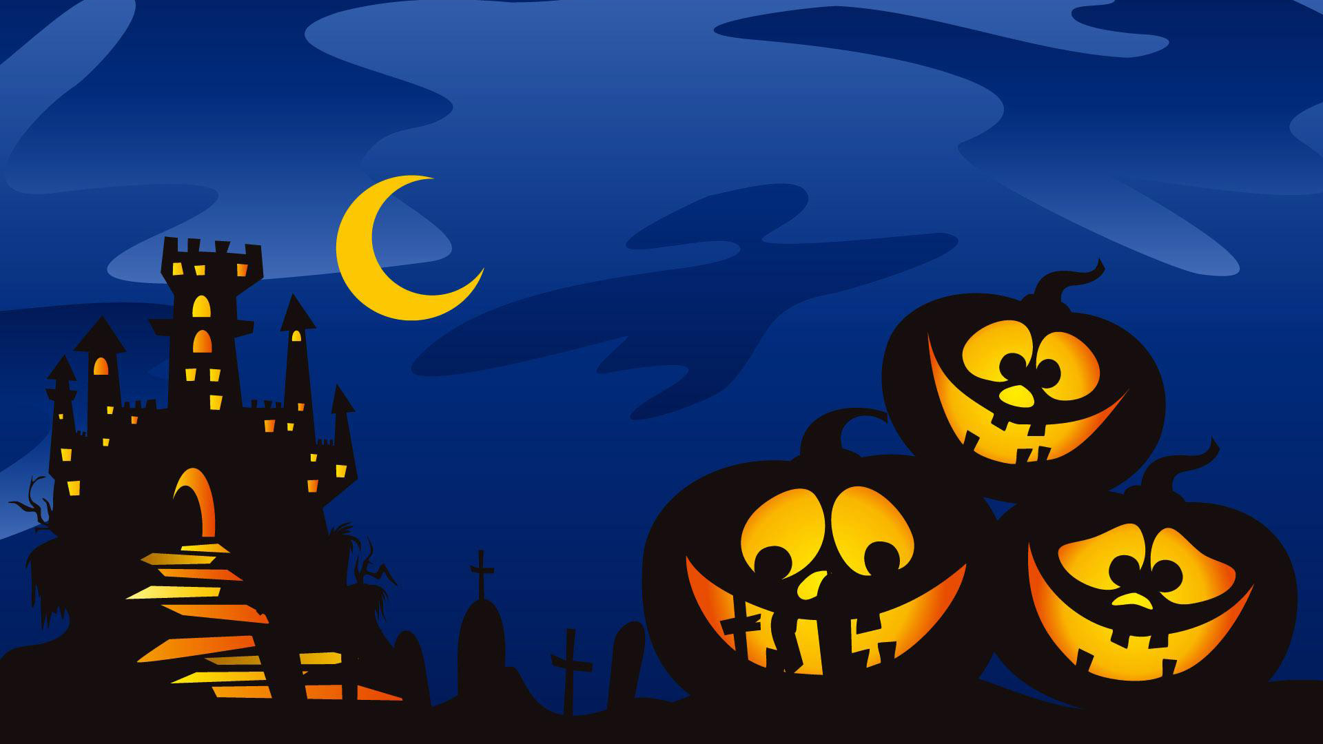 Funny Halloween Background On