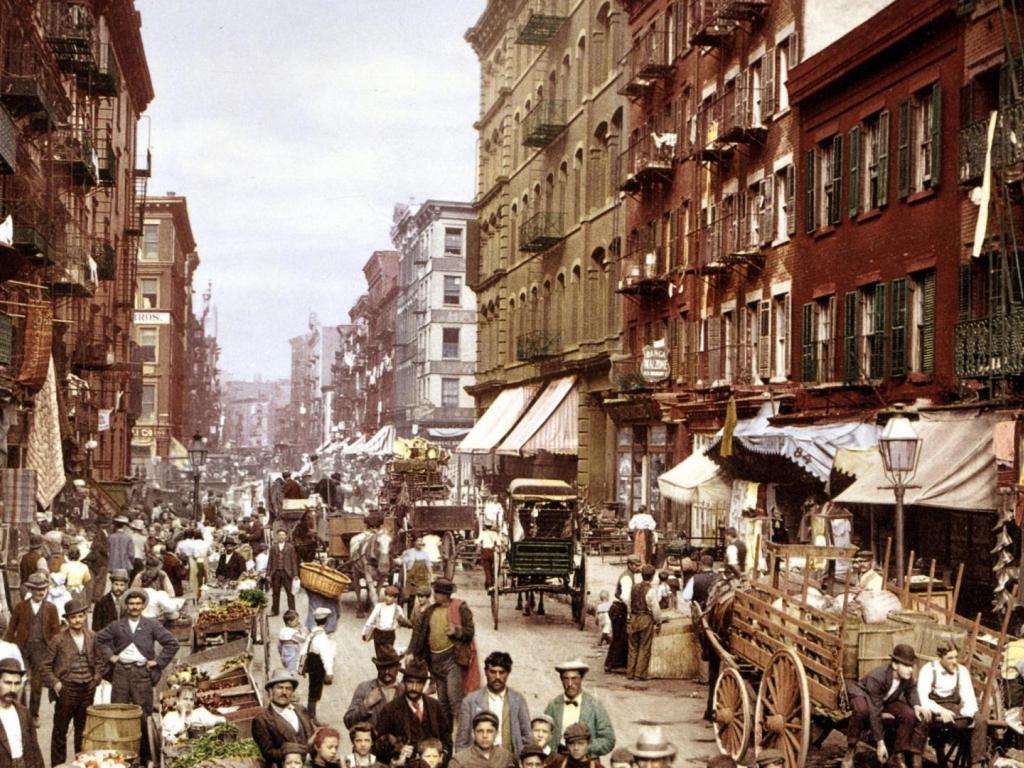 City Life At The Turn Of Last Century High Quality