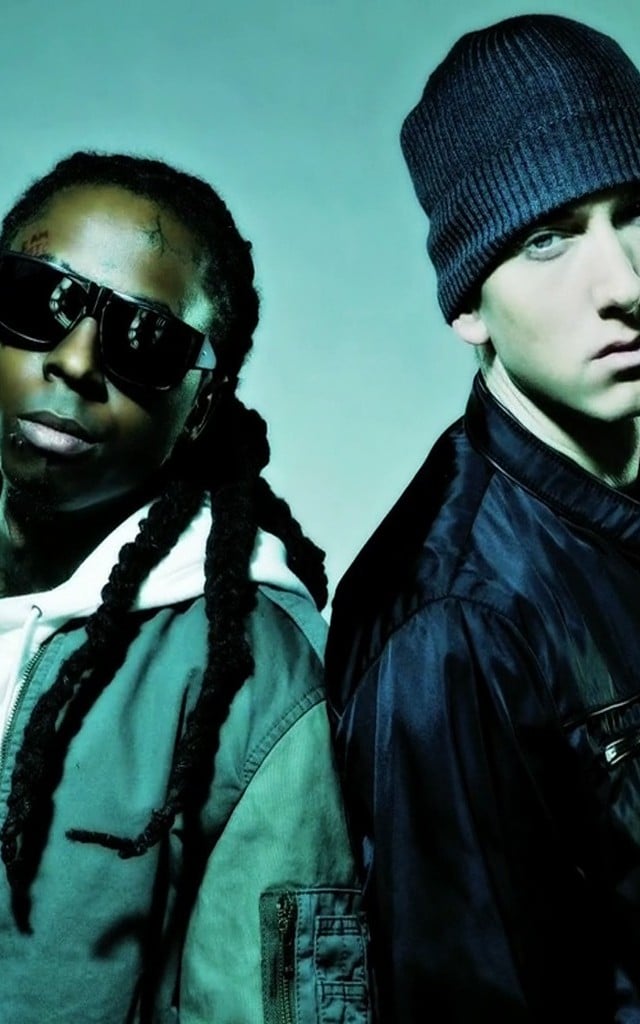 Lil Wayne and Eminem Rap Wallpapers 640x1024