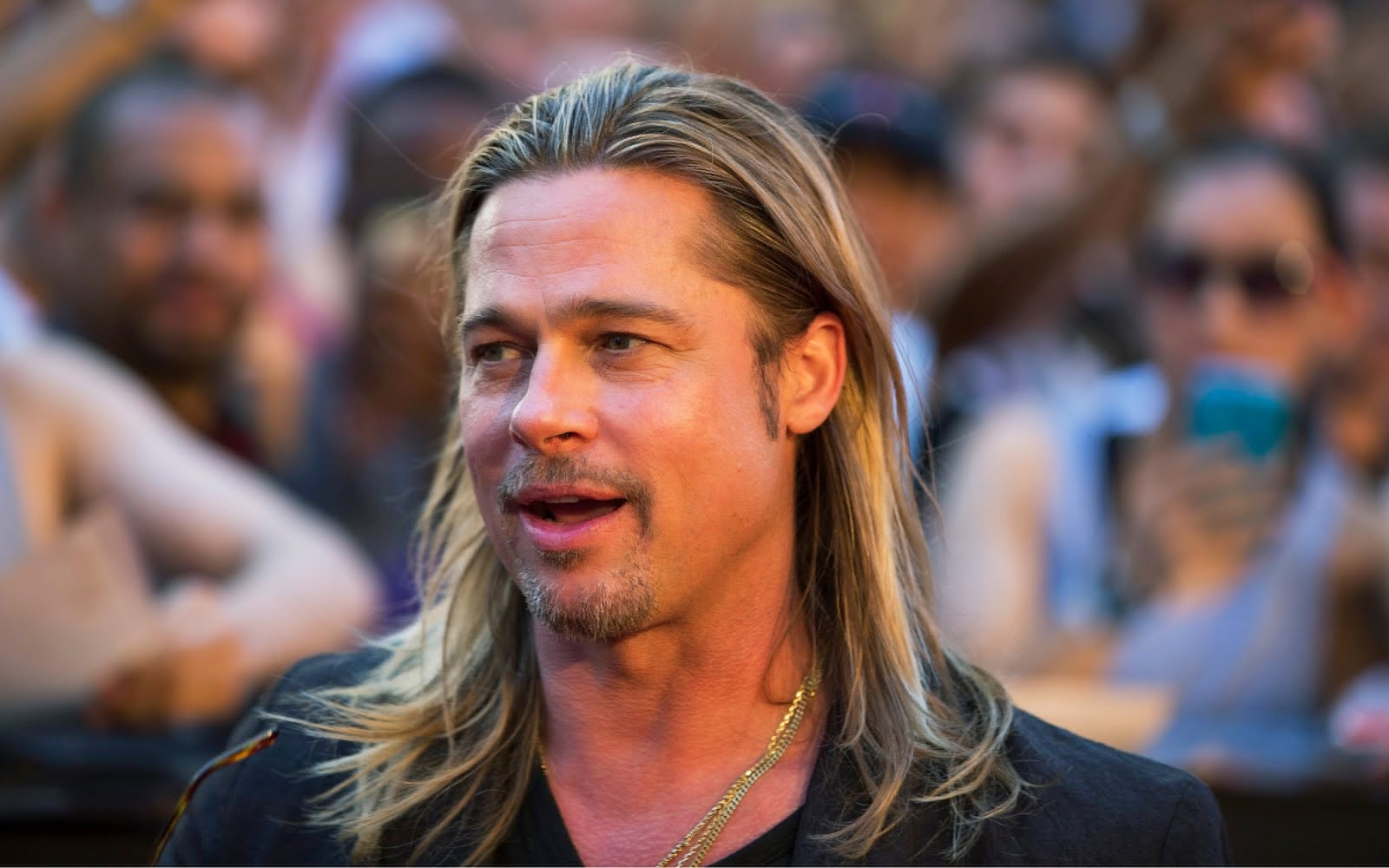 Actor Brad Pitt Widescreen HD Wallpaper