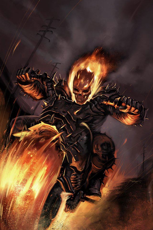 Free download Download for iPhone cartoons wallpaper Ghost Rider