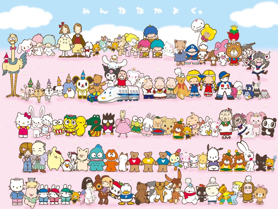 Hello Kitty Characters Wallpaper High Definition Quality