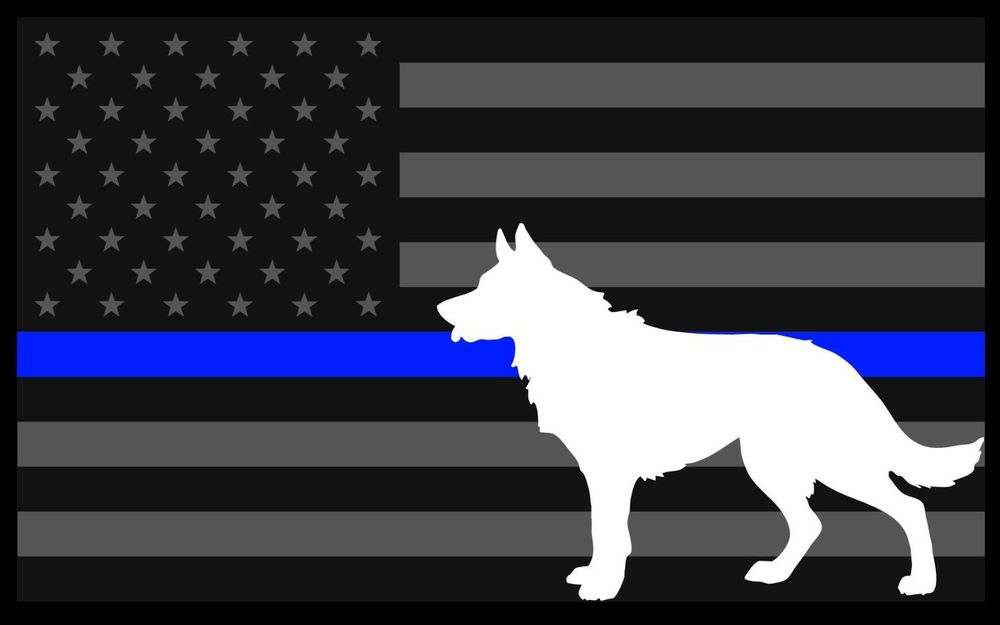 Decal K9 Tactical Police Law Enforcement Thin Blue Line