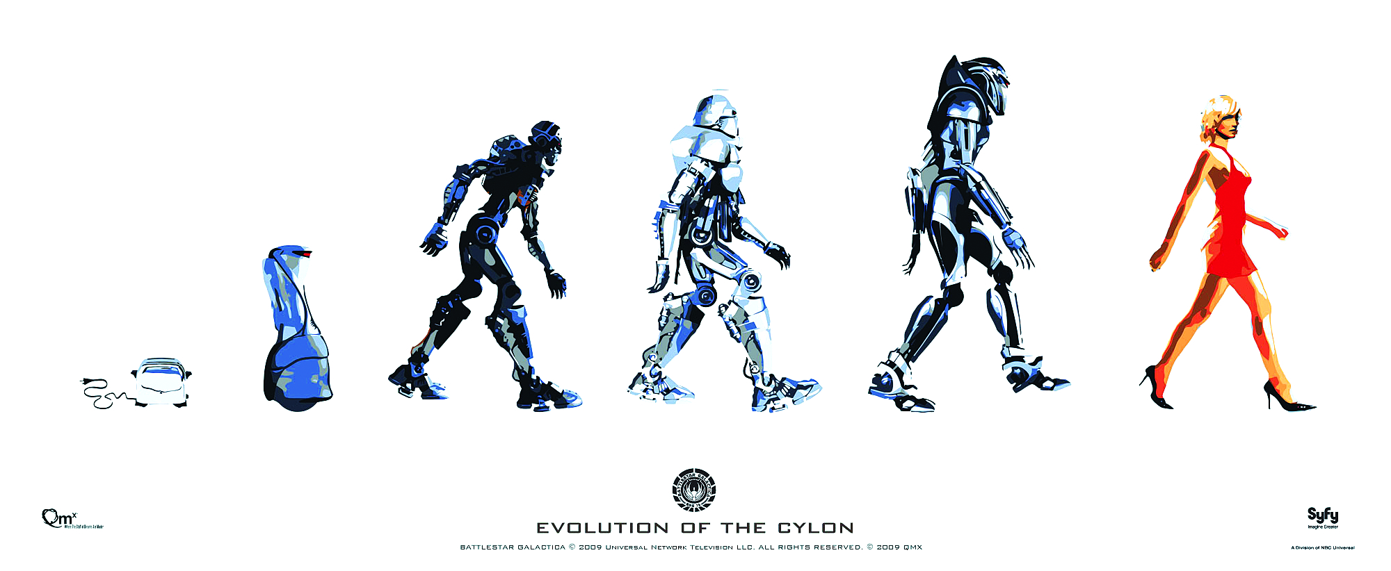 Feb101610 Bsg Cylon Evolution O T Poster Pres World