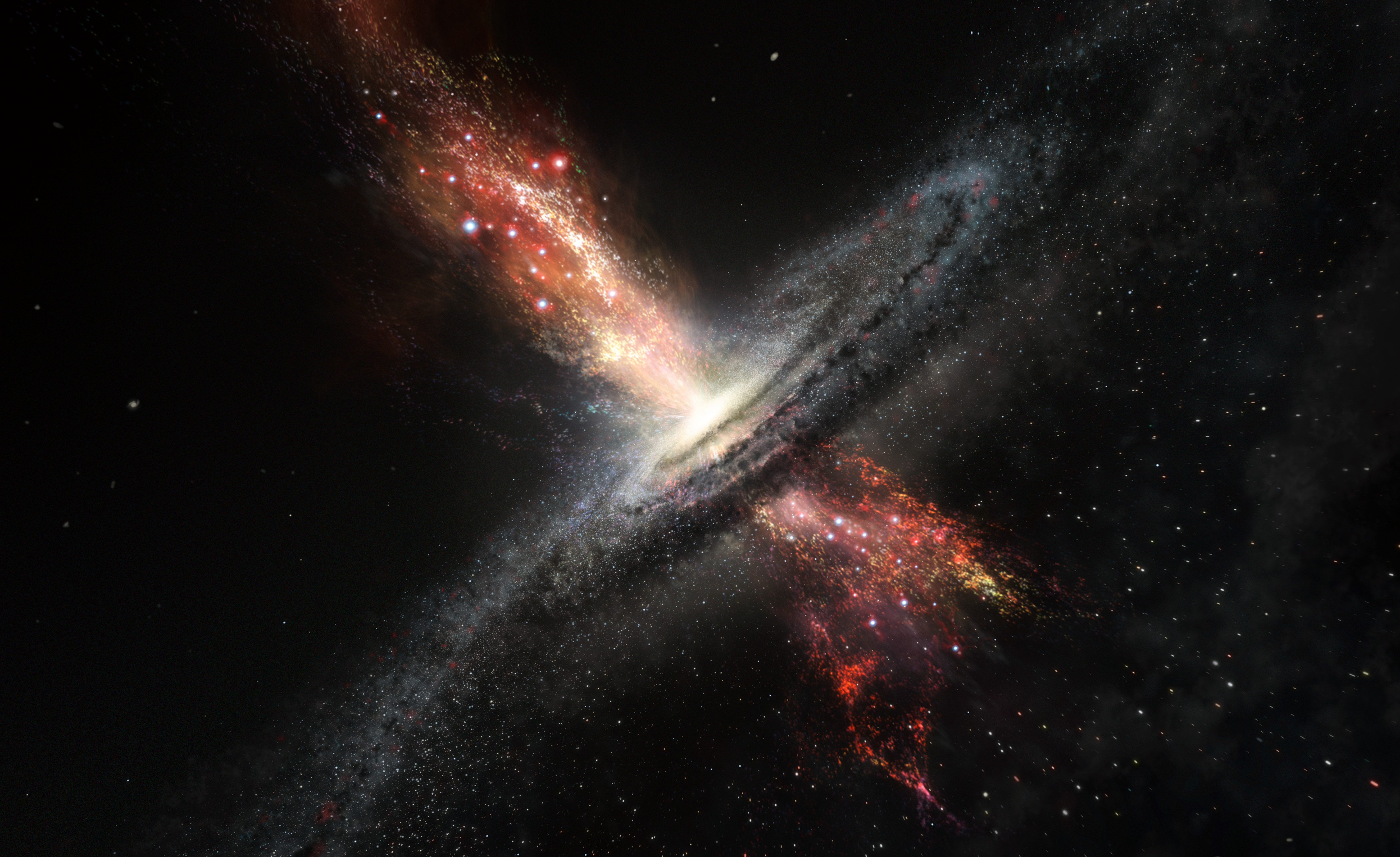 Space Galaxy Nasa Spitzer Telescope