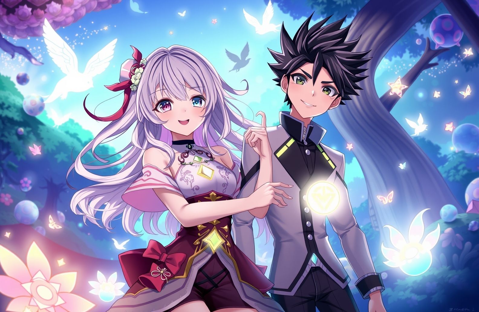 Anime Girl And Boy Wallpaper
