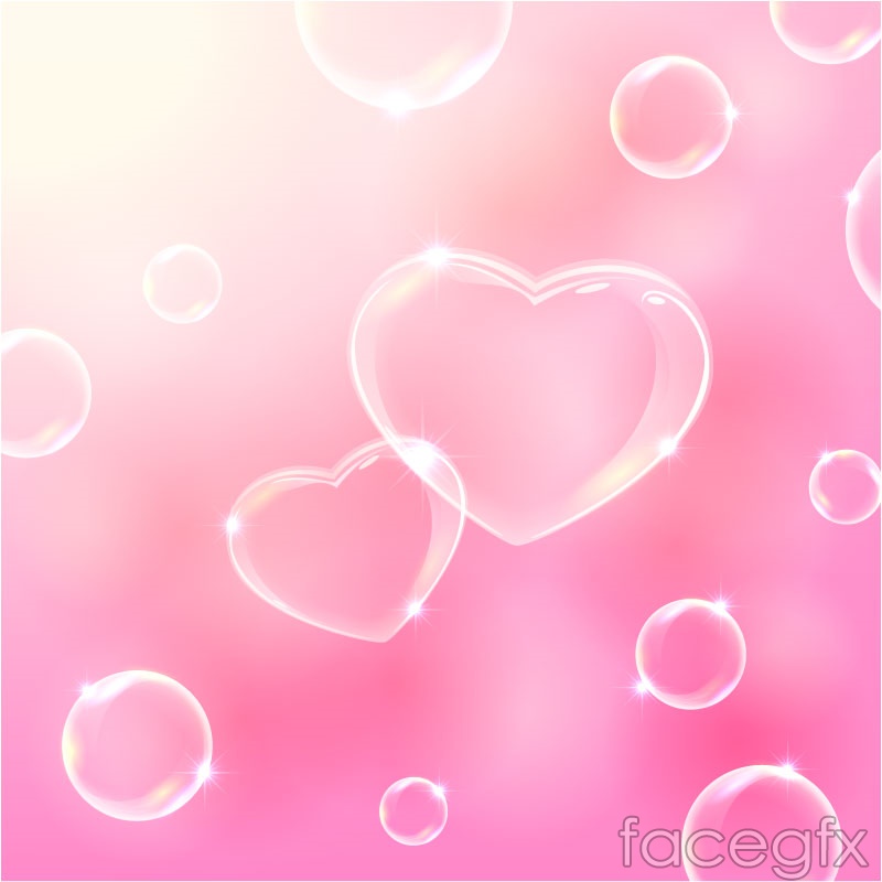 Transparent Bubble Of Love Background Vector Over Millions