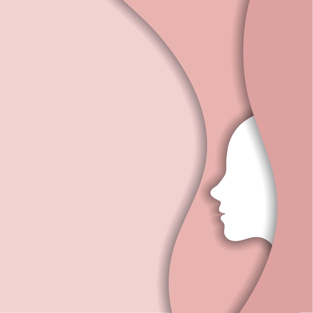 Profile Woman Paper Vectors Illustrations Wallpaper
