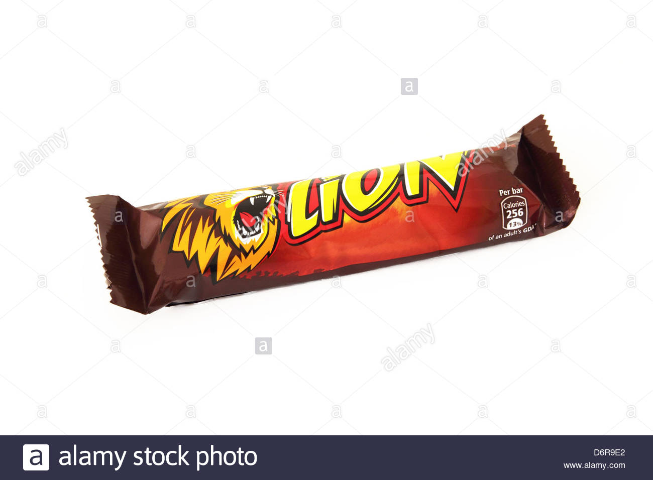 Nestle Lion Bar On A White Background Stock Photo