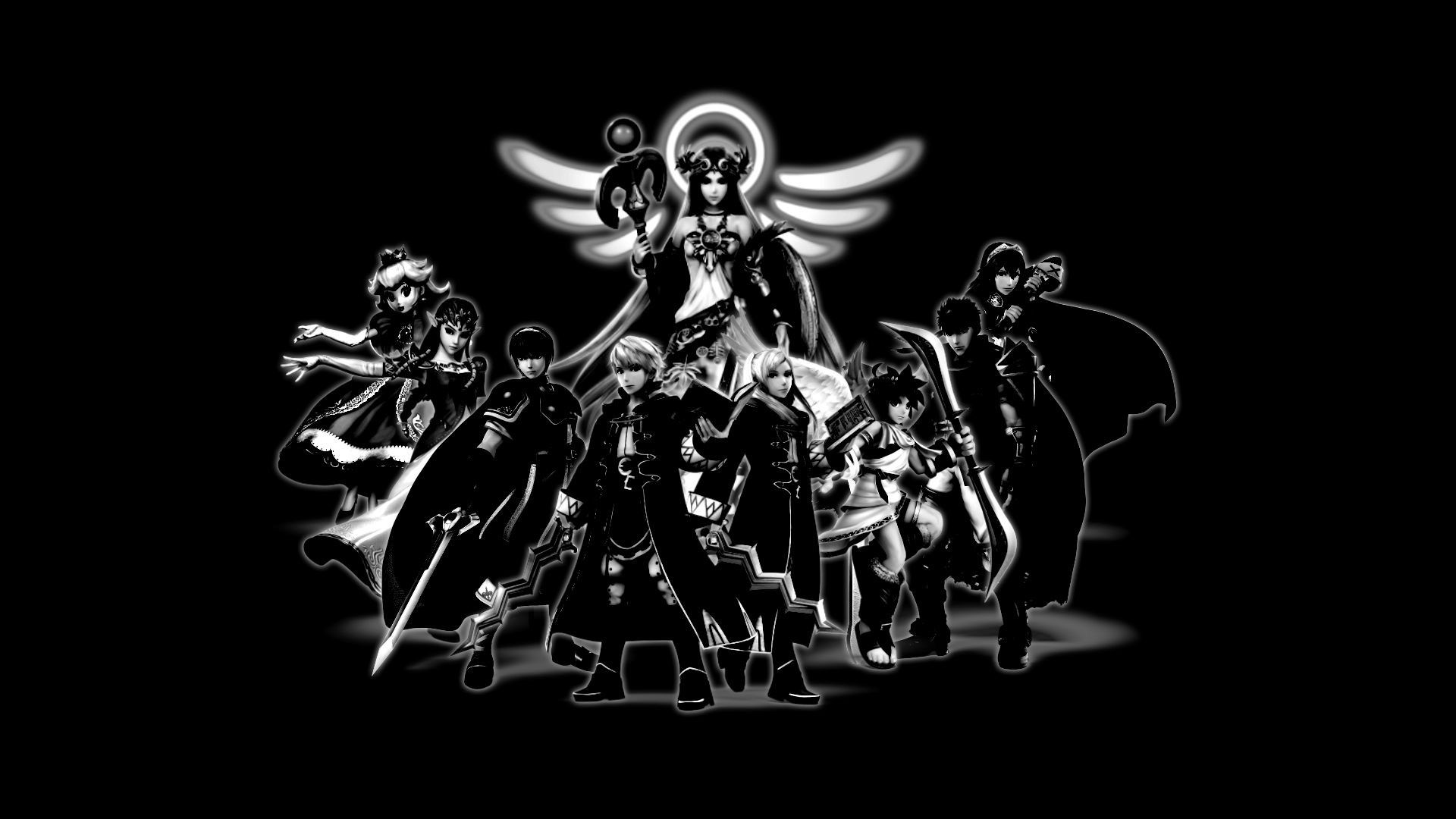 Super Smash Bros Background Bw By Cookedemil On
