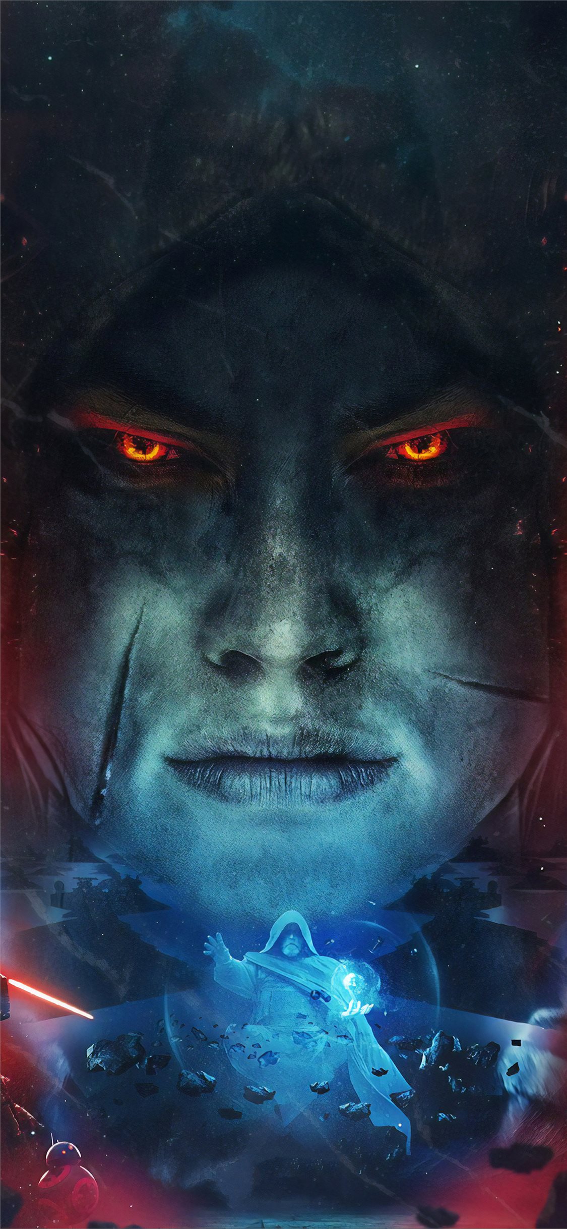 Star Wars The Rise Of Skywalker Movie Art 4k iPhone X Wallpaper