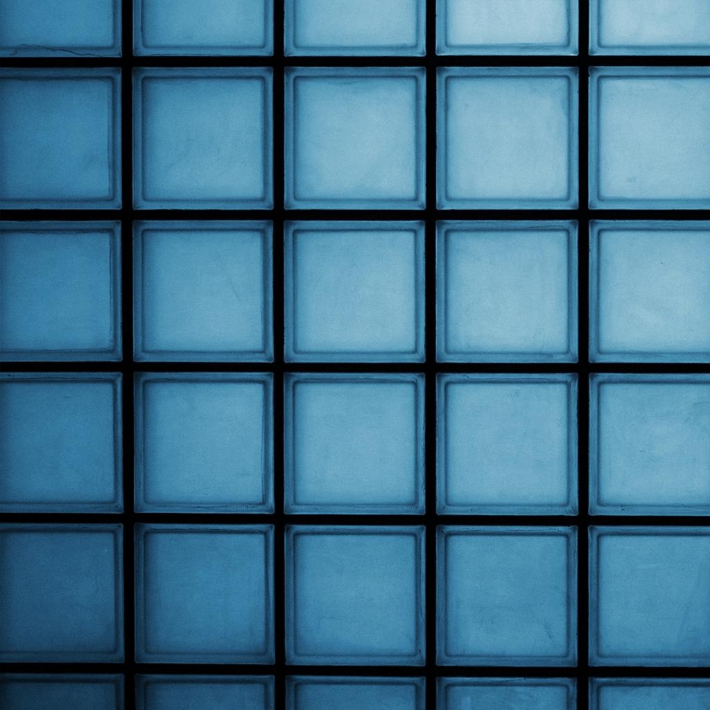 Blue Tile Pattern iPad Wallpaper