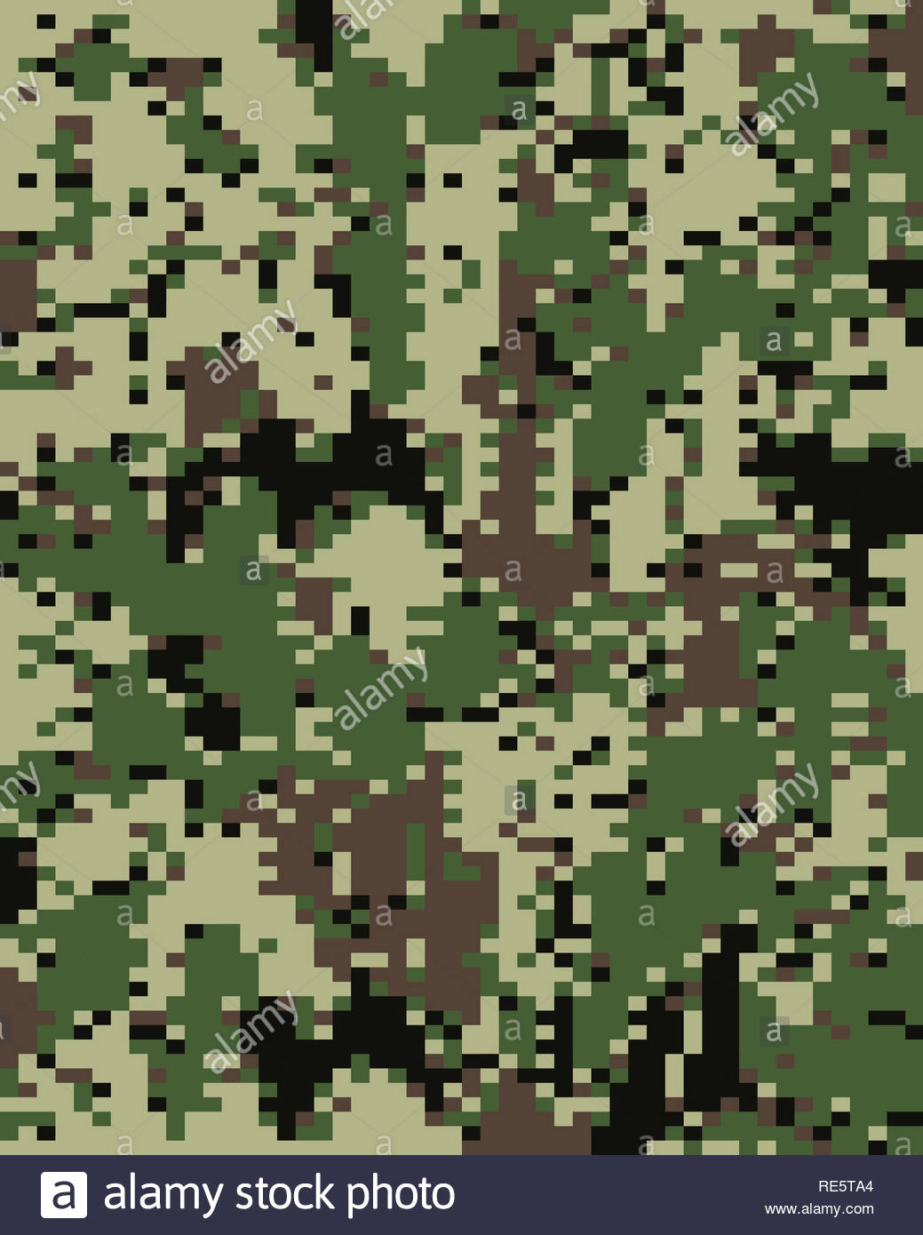Digital Fashionable Camouflage Pattern Military Print Seamless
