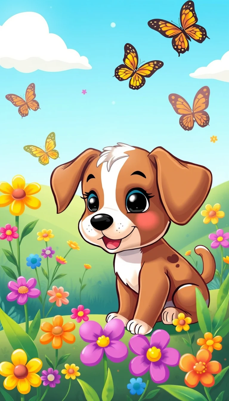 Cartoon Puppy Wallpaper