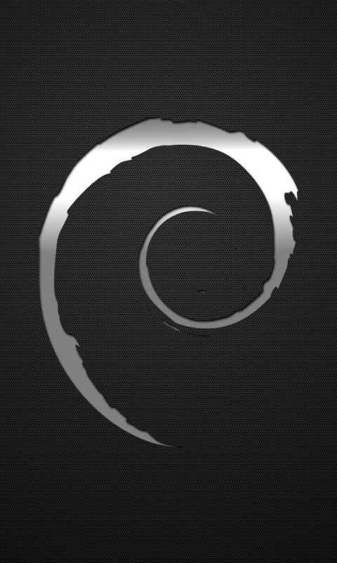Silver Debian Logo Lumia Wallpaper