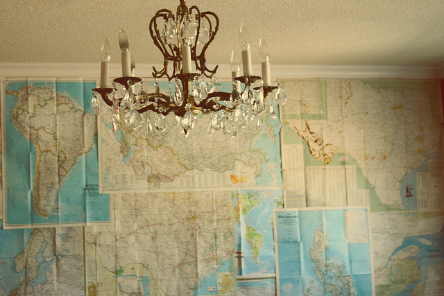Map On Wall Wallpaper Maps For Ali Custom Murals By