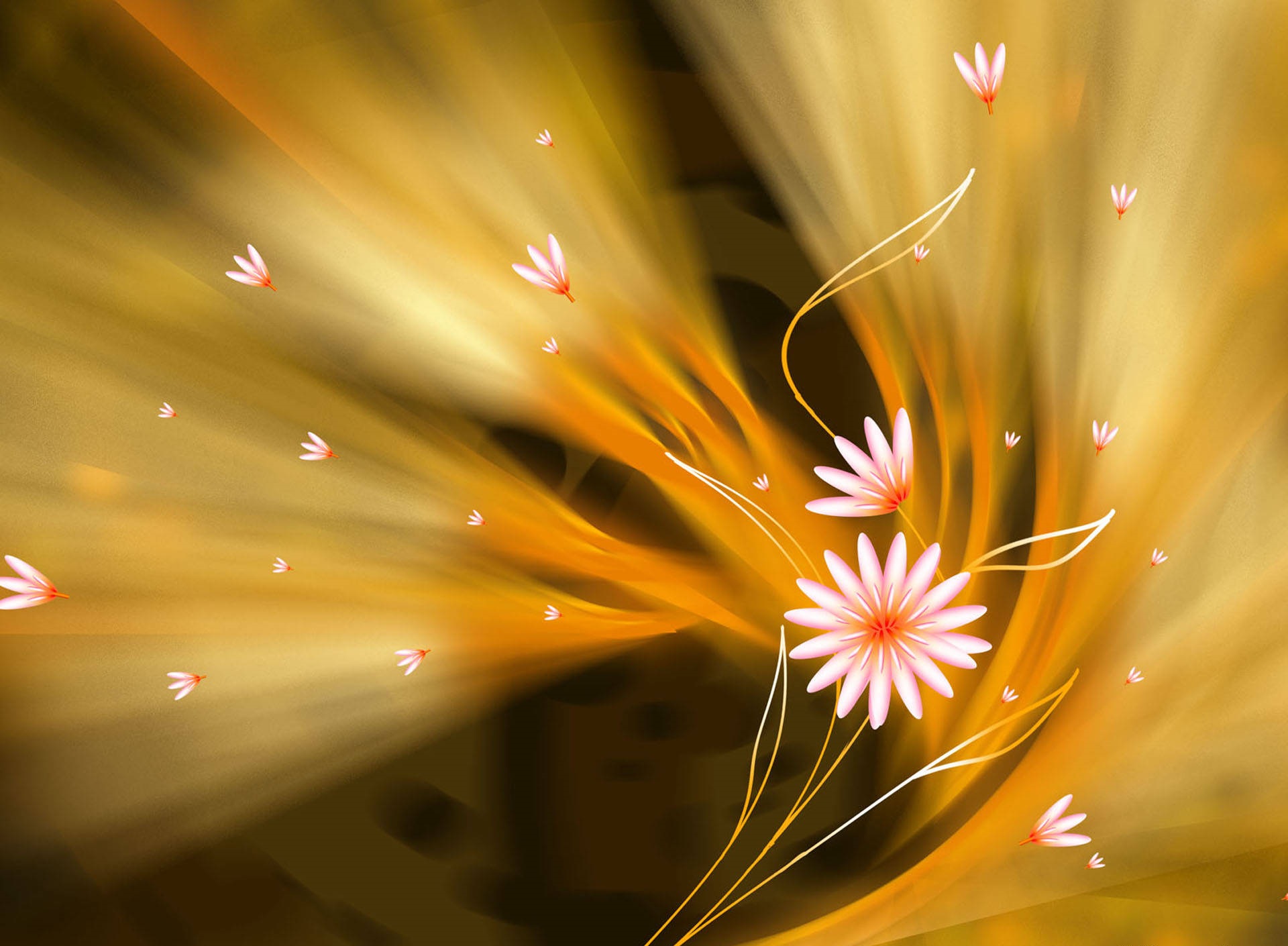 Abstract Flowers Cute Wallpaper Share This On