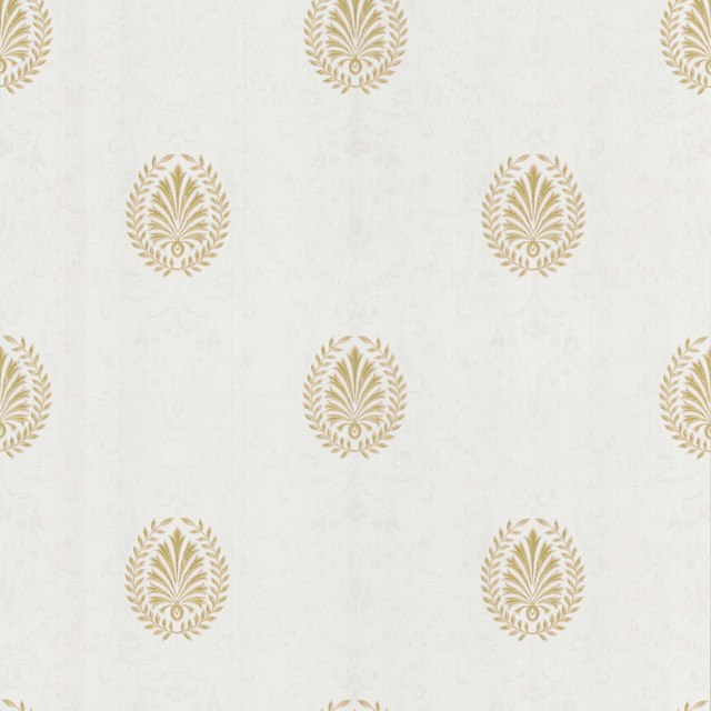 Leaf Medallion Wallpaper Contemporary By Overstock