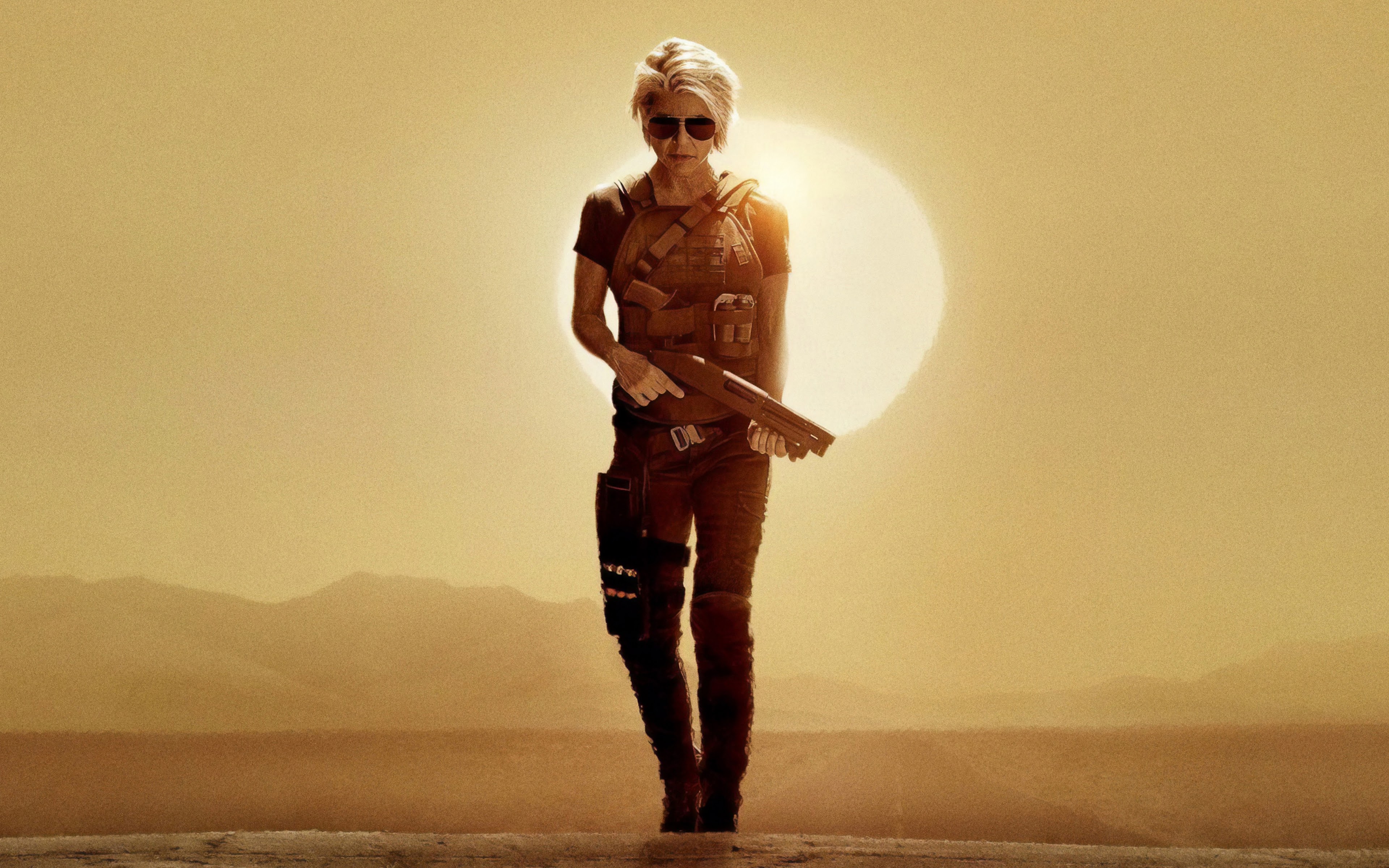  Download Terminator Dark Fate Sarah Connor 4k Wallpaper By dnelson74 