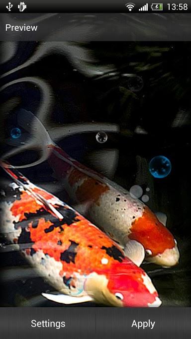 Koi Fish Live Wallpaper Re Android App Playboard