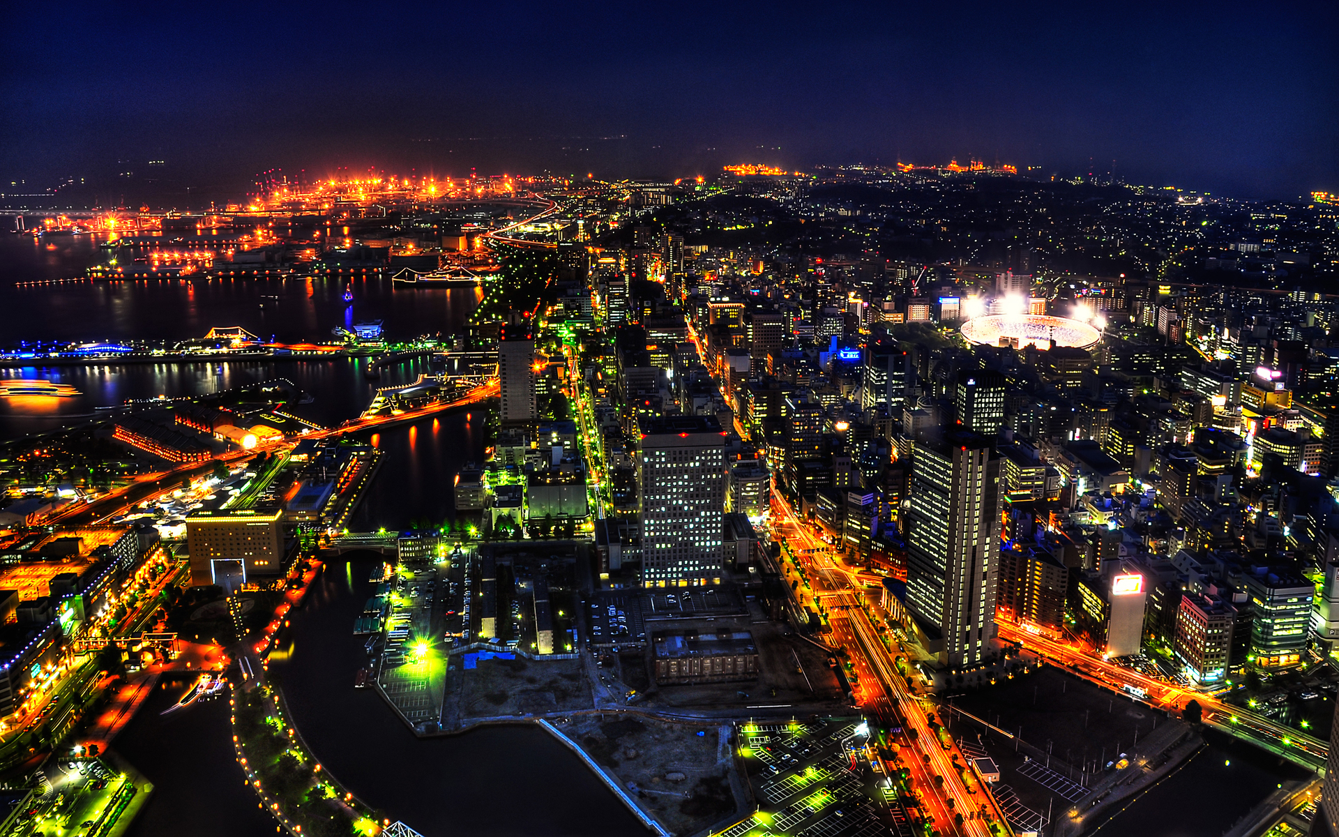 City Tokyo Drift Japan Night Tower Wallpaper