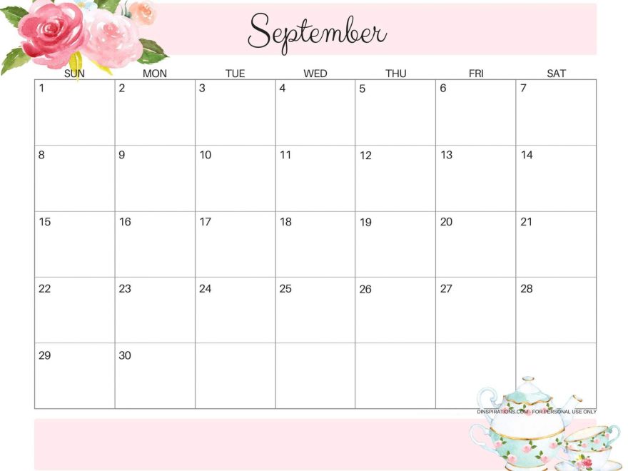 Cute September Calendar Wallpaper Image Magic