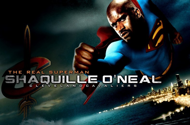 Shaquille O Neal In Superman Suit He Is The Real Nba Image