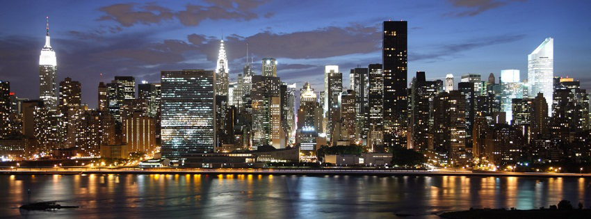 Calendars Cover Header New York City Night Skyline