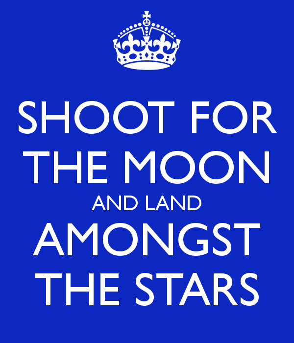 Shoot For The Moon And Land Amongst Stars Keep Calm Carry On