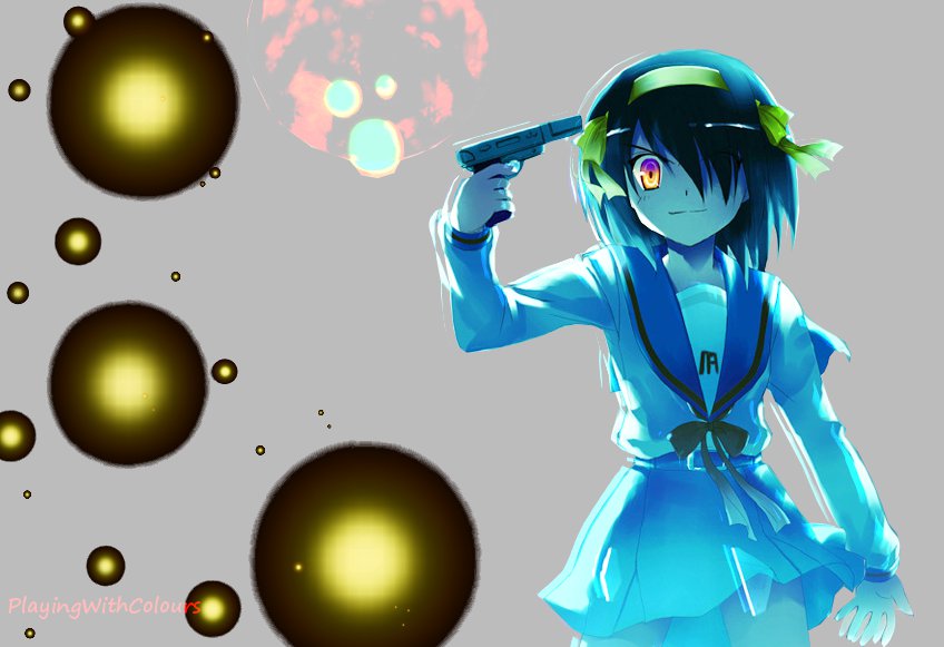 Haruhi Insanity Wallpaper By Playingwithcolours