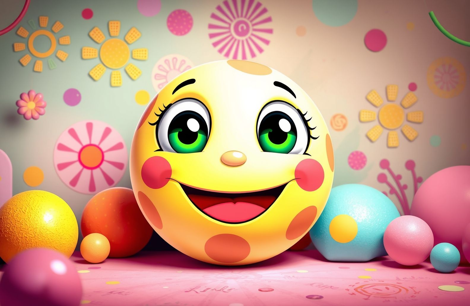 Smile Ball Wallpaper