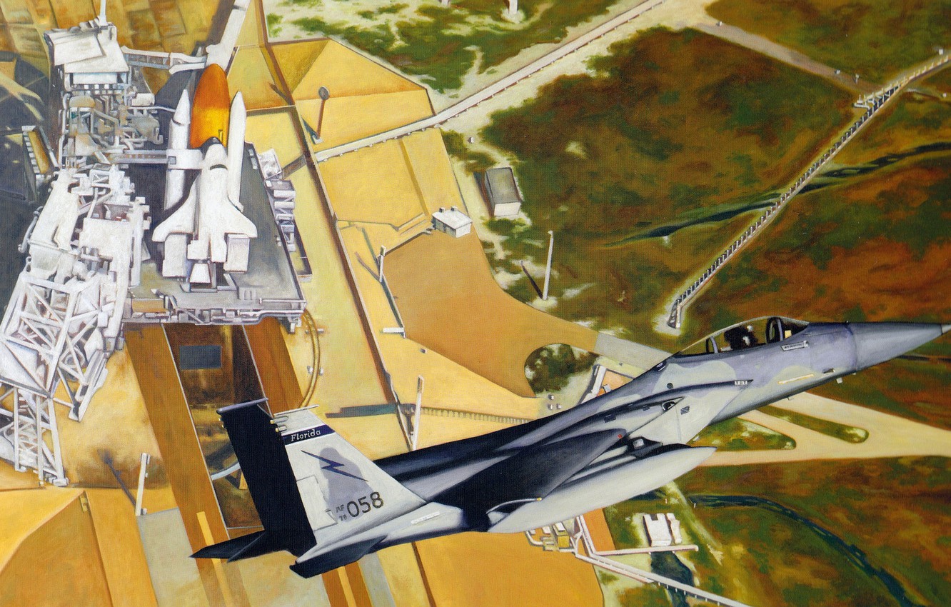 Wallpaper The Sky Figure Spaceport F Eagle American