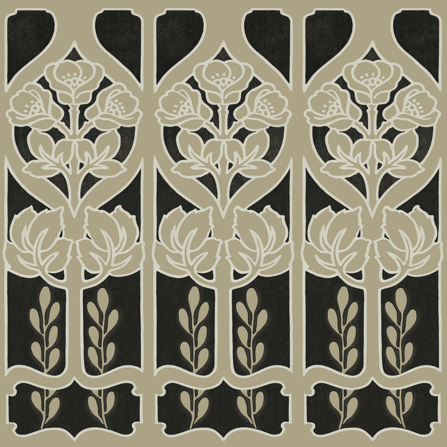 Black And White Trellis Wallpaper