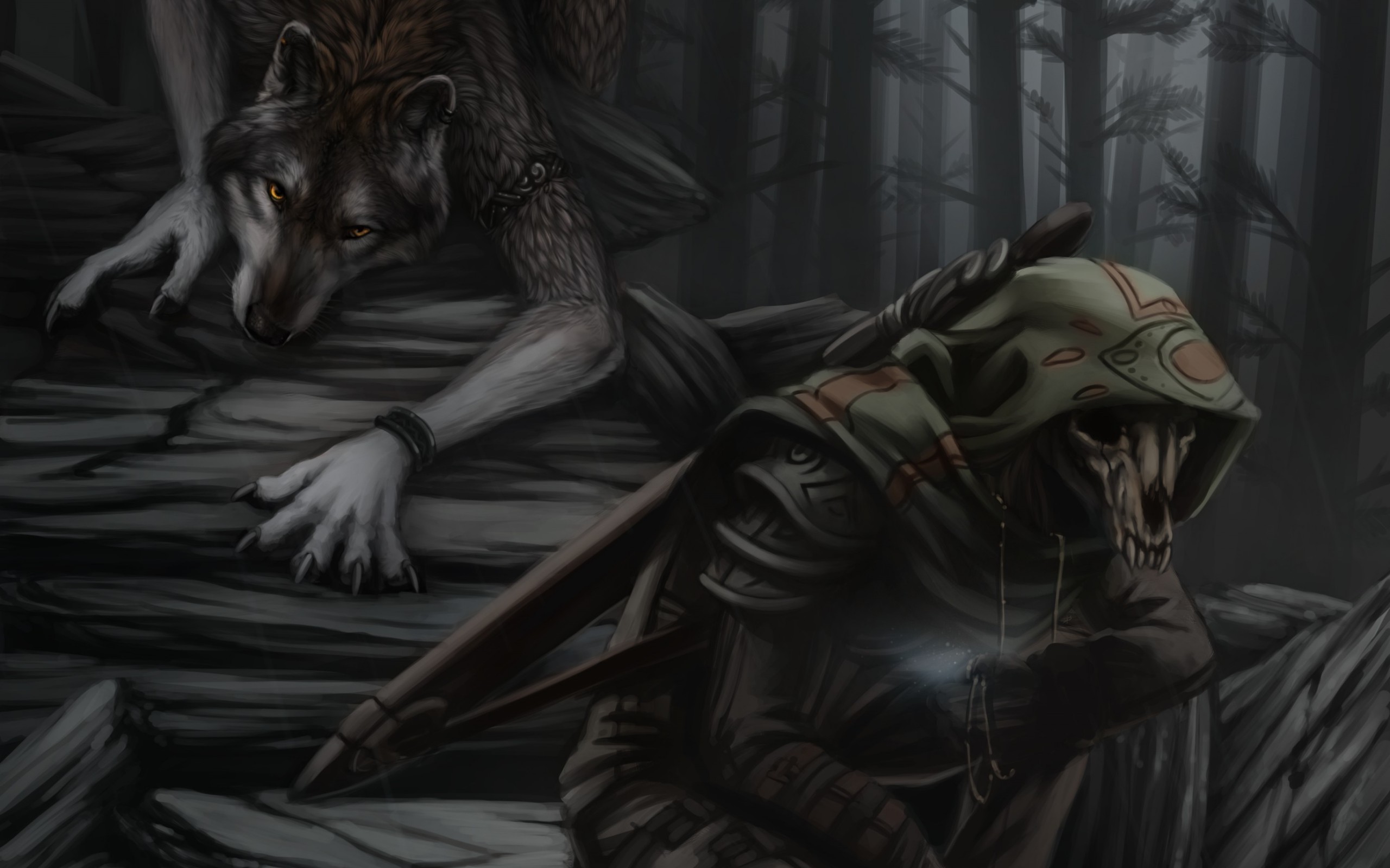 Werewolf Reaper Fantasy H Wallpaper