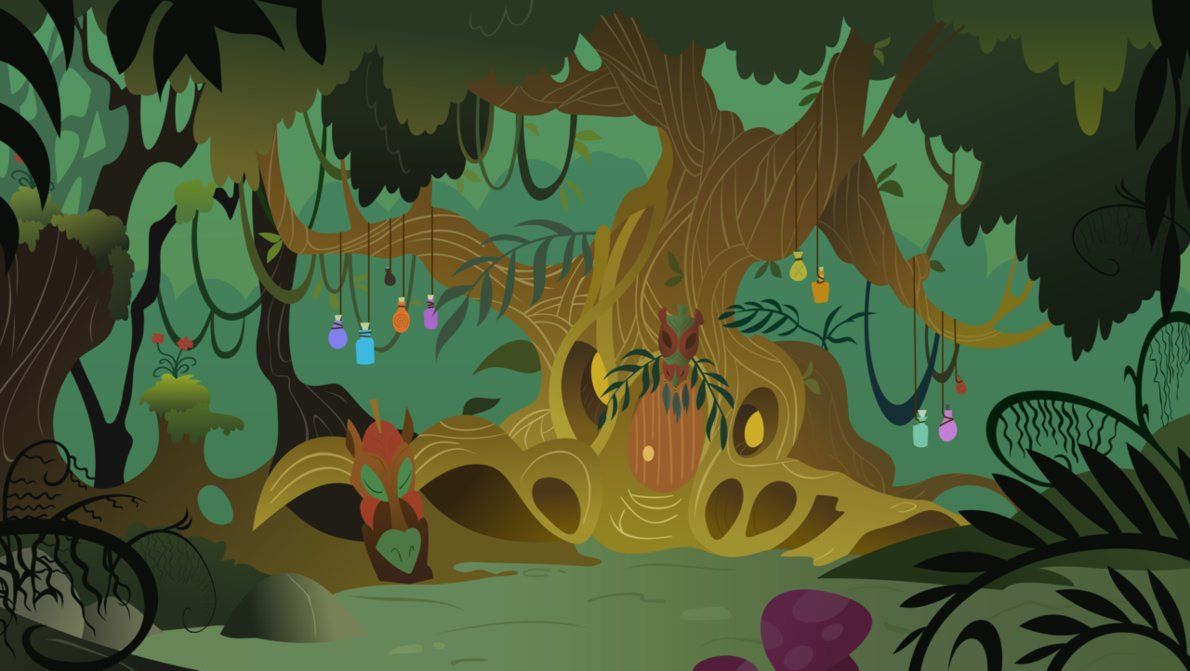 Background Zecora S Hut By Hawk9mm Graphic