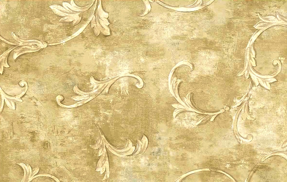This Is An Elegant Scrolled Pattern With A Plaster Like Faux Finish