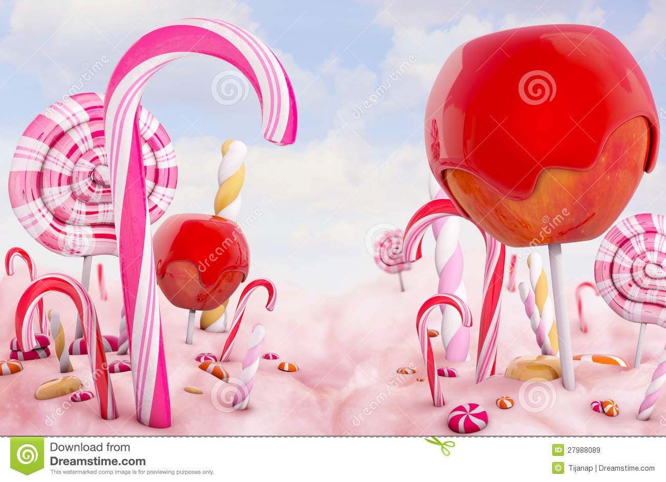 Candyland Background HD Christmas