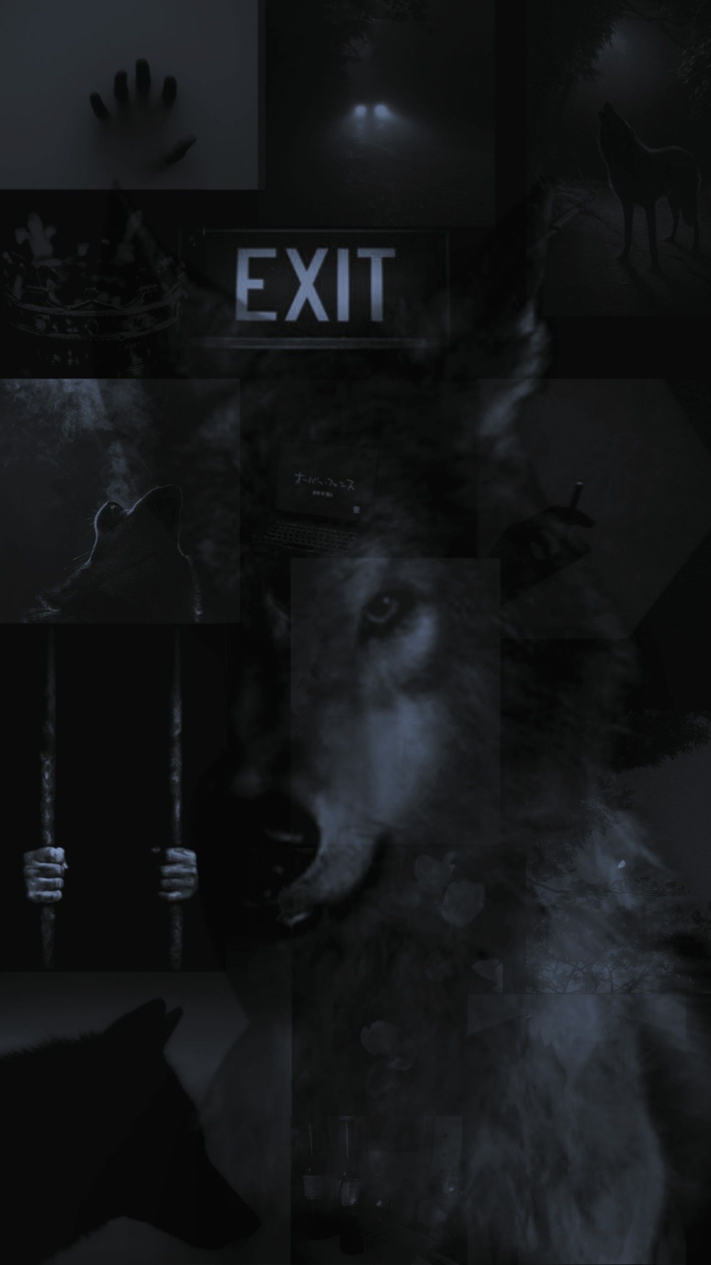 Aesthetic Wolf Laptop Wallpaper