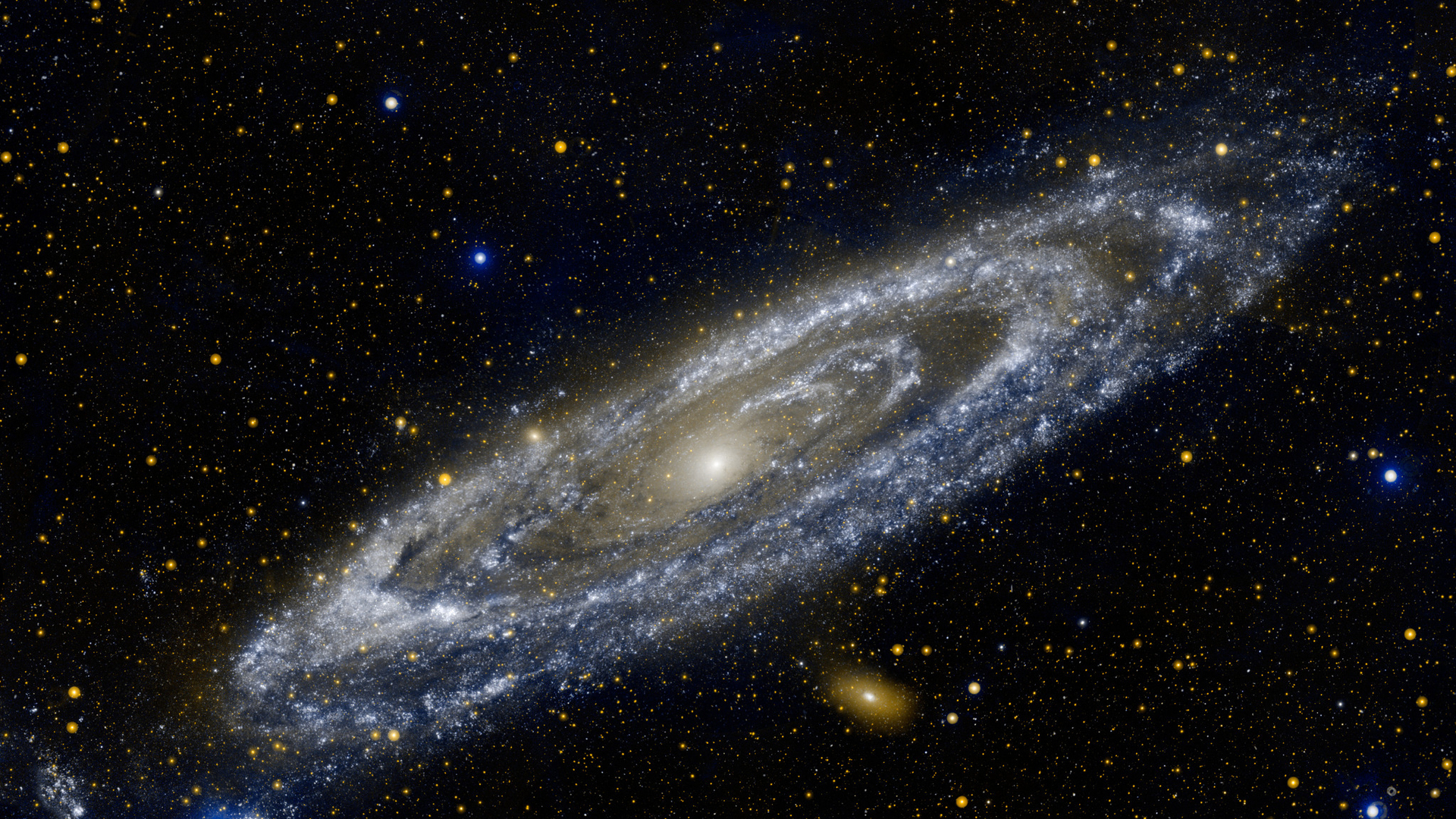 M31 Galaxy Andromeda Galex Wallpaper HD Desktop