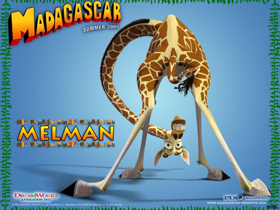 Wallpaper Giraffe Melman Madagascar X Desktop