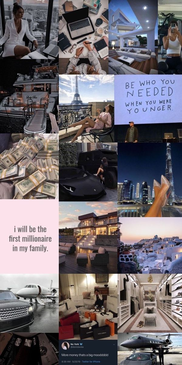 That Girl Luxury Life Inspirational Wallpaper Mood Board