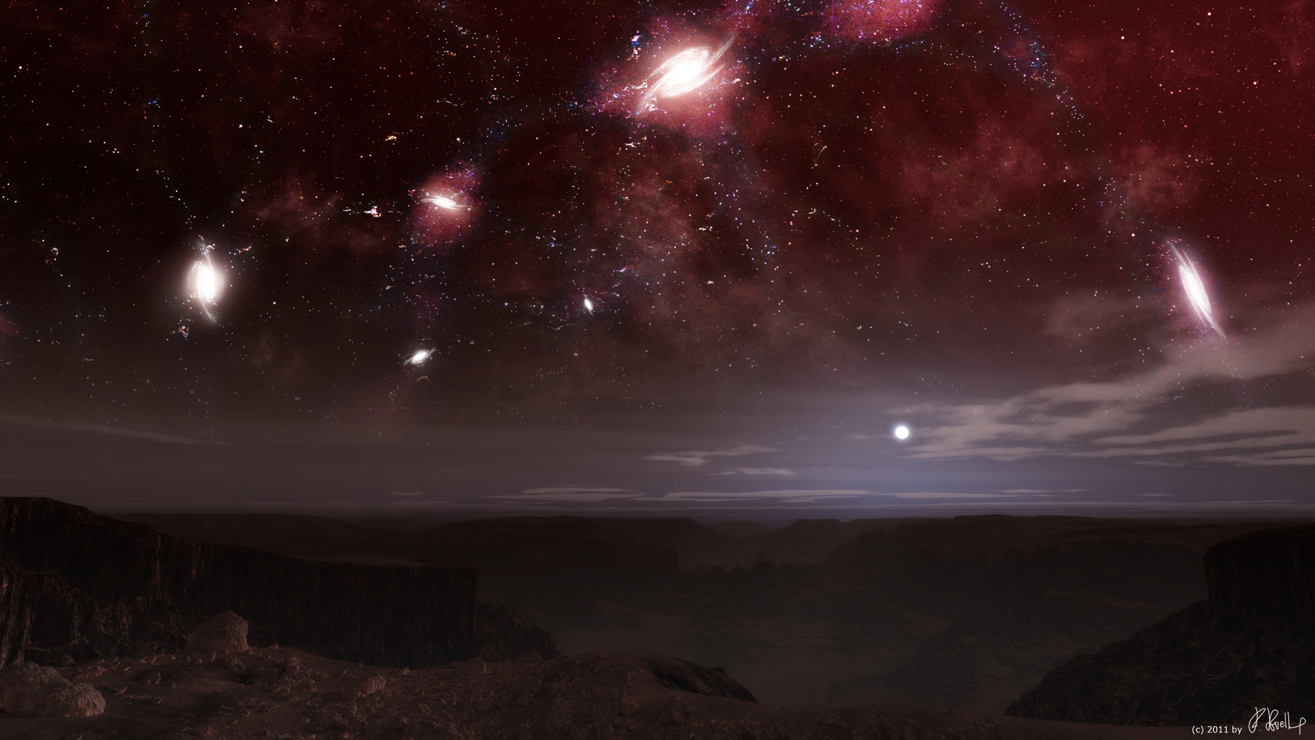 Alien Pla El Cielo Nocturno Estrellas Galaxias Constelaciones