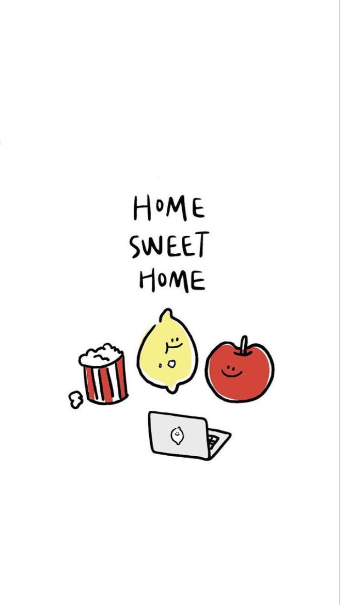 Home Sweet Kawaii Wallpaper Cute Cartoon