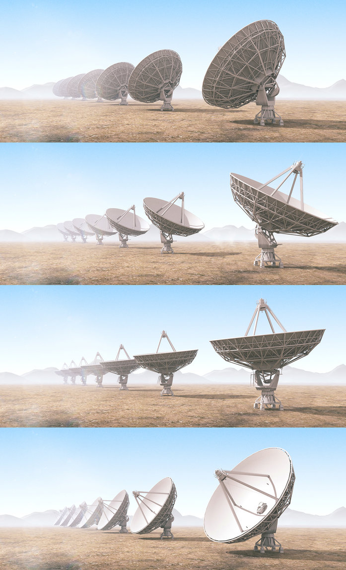 Radio Telescopes Wall Pack By Abdelrahman