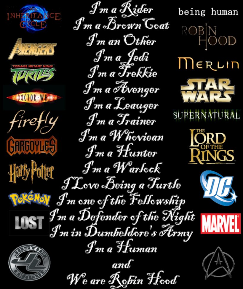 Whats Your Fandoms By Greedlin