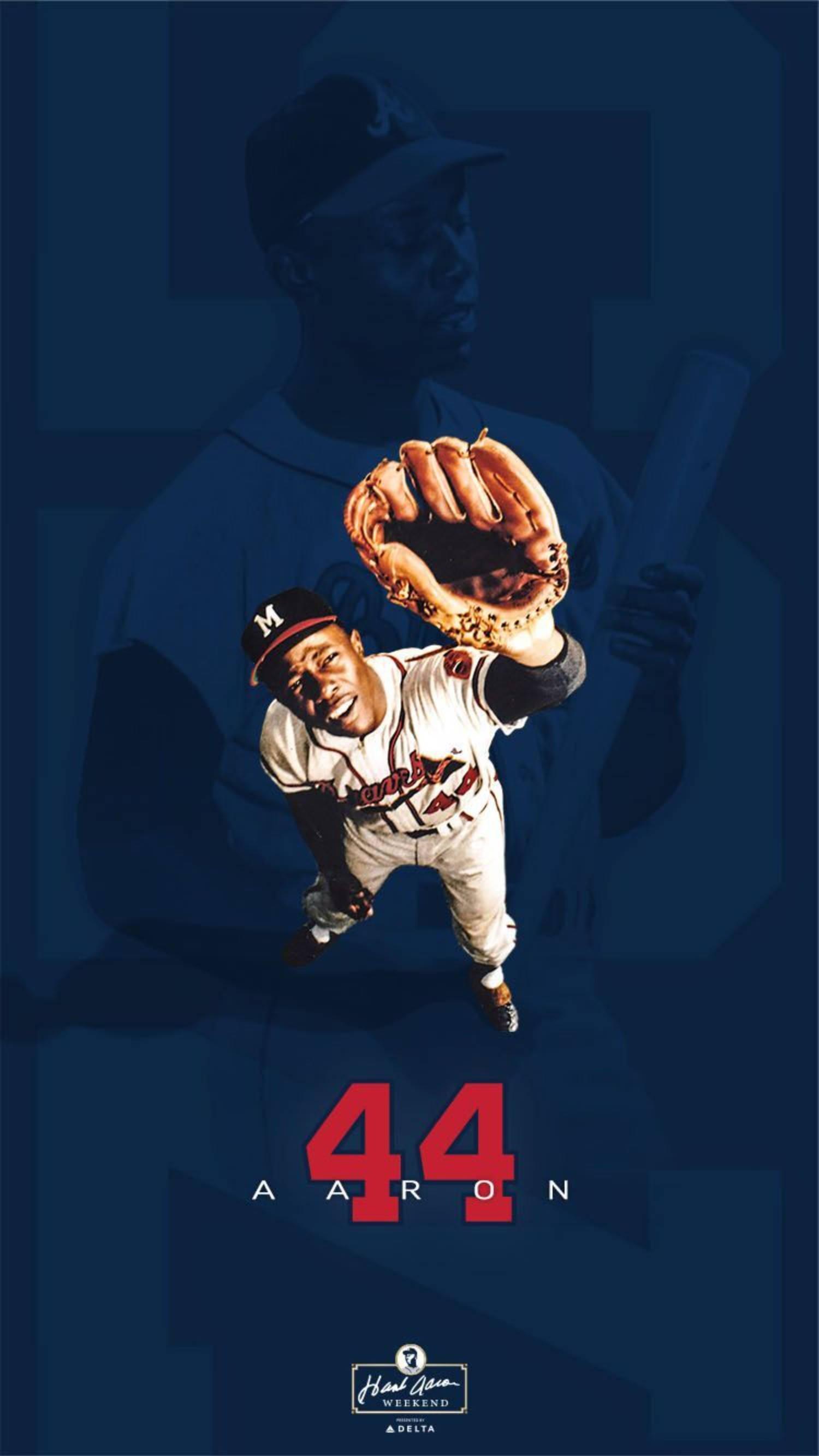 Download Hank Aaron 44 Baseball Player Wallpaper