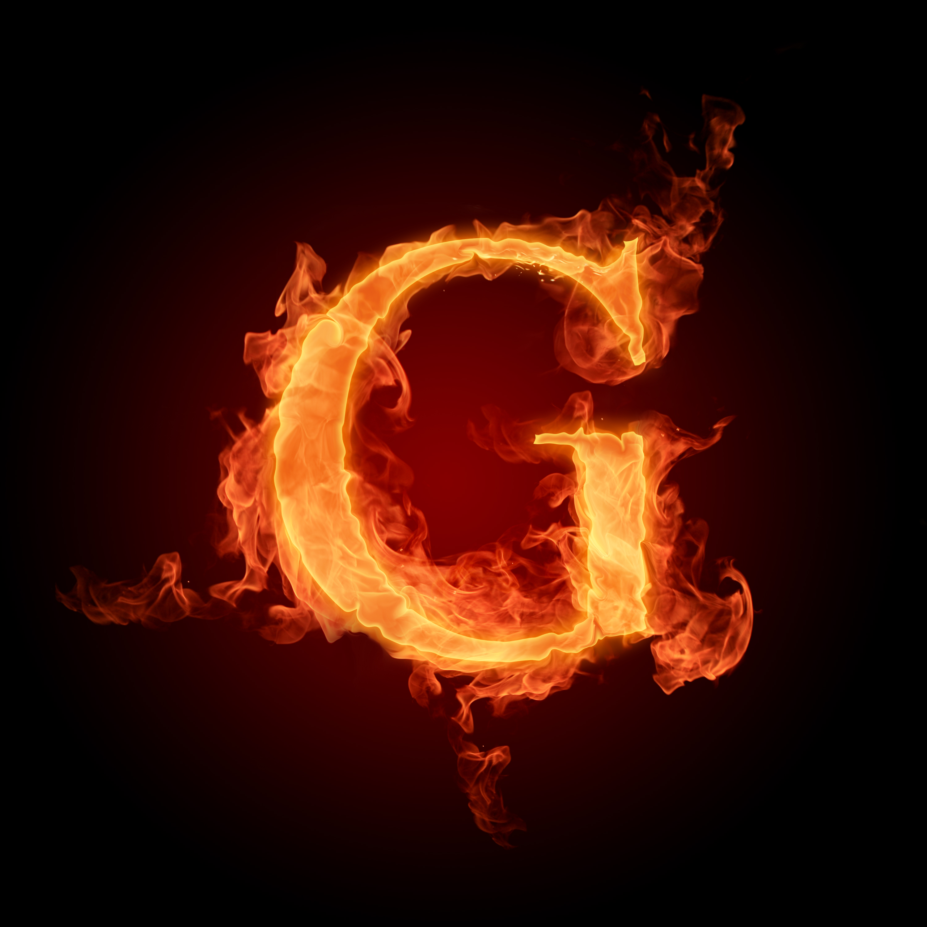 flames fire typography alphabet letters wallpaper background