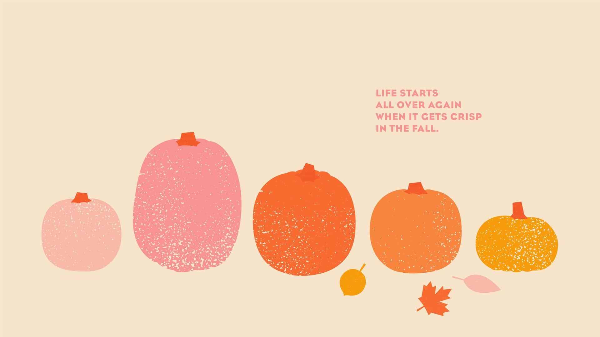 Enjoy A Cozy Autumn Day With This Cute Desktop Background
