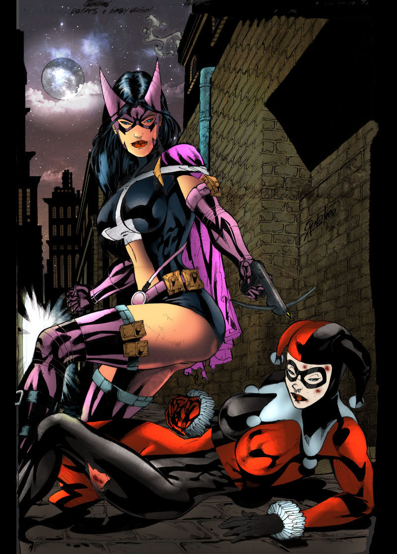Huntress And Harley Quinn By Manderlewis