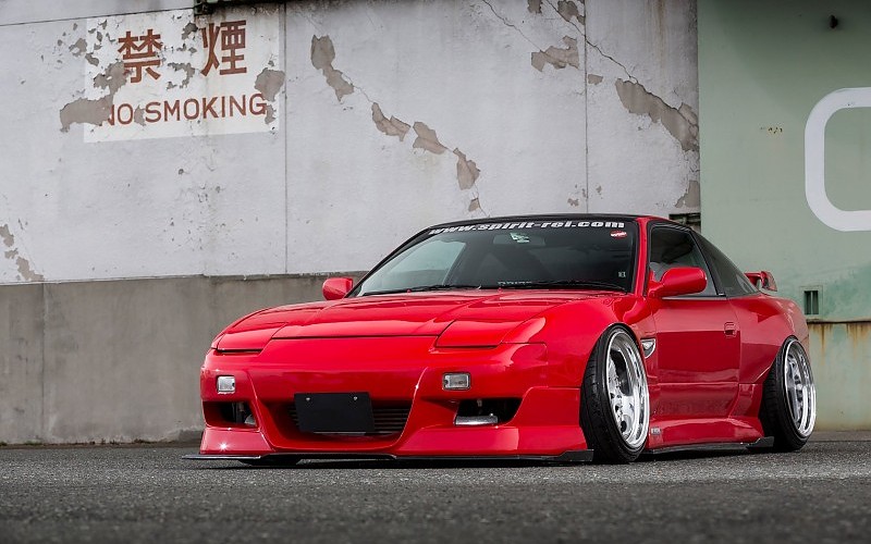 Nissan 180sx Modified Red Cars Coupe Desktop